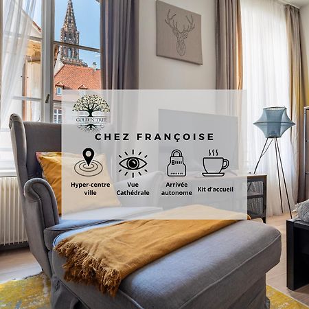 Apartamento Chez Francoise - Hyper-Centre, Vue Cathedrale Estrasburgo Exterior foto